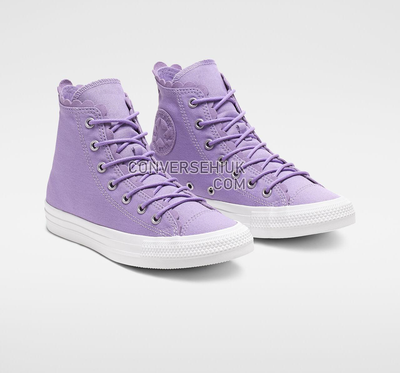 Converse Chuck Taylor All Star Frilly Thrills High Top Washed Lilac/Washed Lilac 564118C Shoes