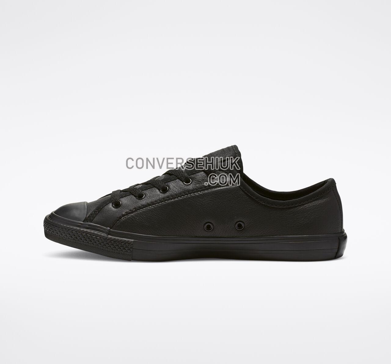 Converse Chuck Taylor All Star Dainty Leather Low Top Black/Black/Black 564986C Shoes