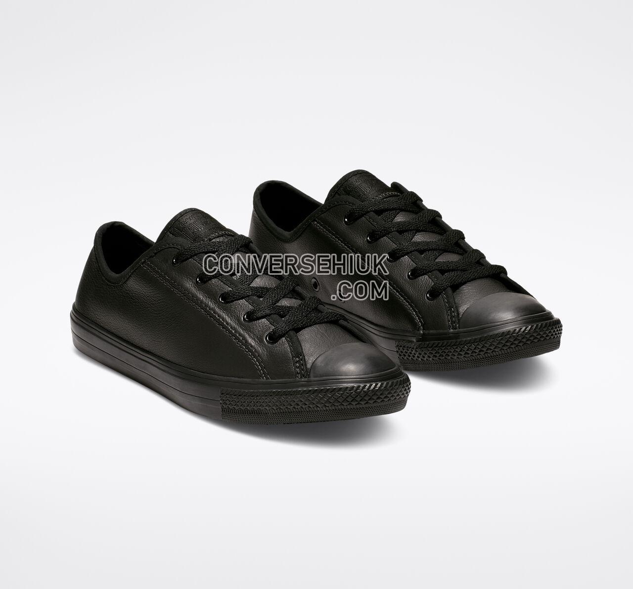 Converse Chuck Taylor All Star Dainty Leather Low Top Black/Black/Black 564986C Shoes