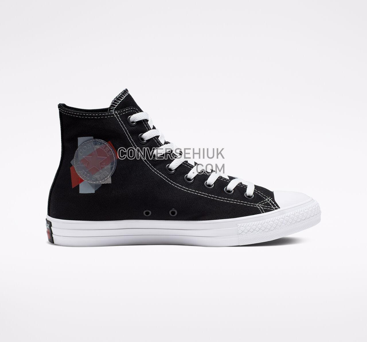 Converse Chuck Taylor All Star Space Racer High Top Black/Enamel Red/White 165091C Shoes