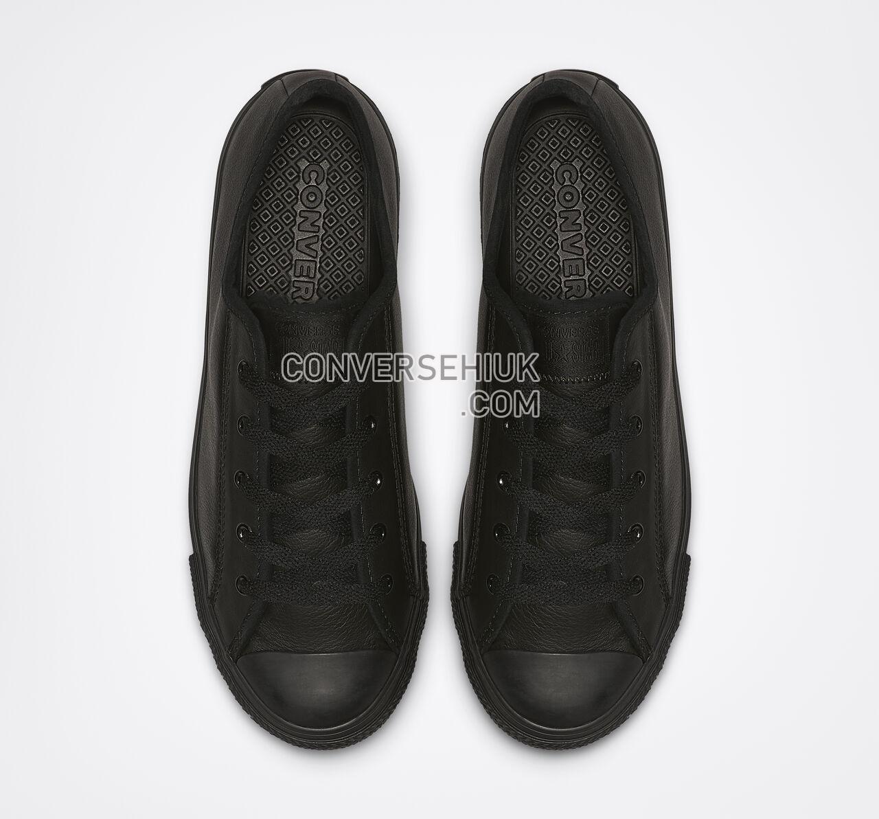 Converse Chuck Taylor All Star Dainty Leather Low Top Black/Black/Black 564986C Shoes