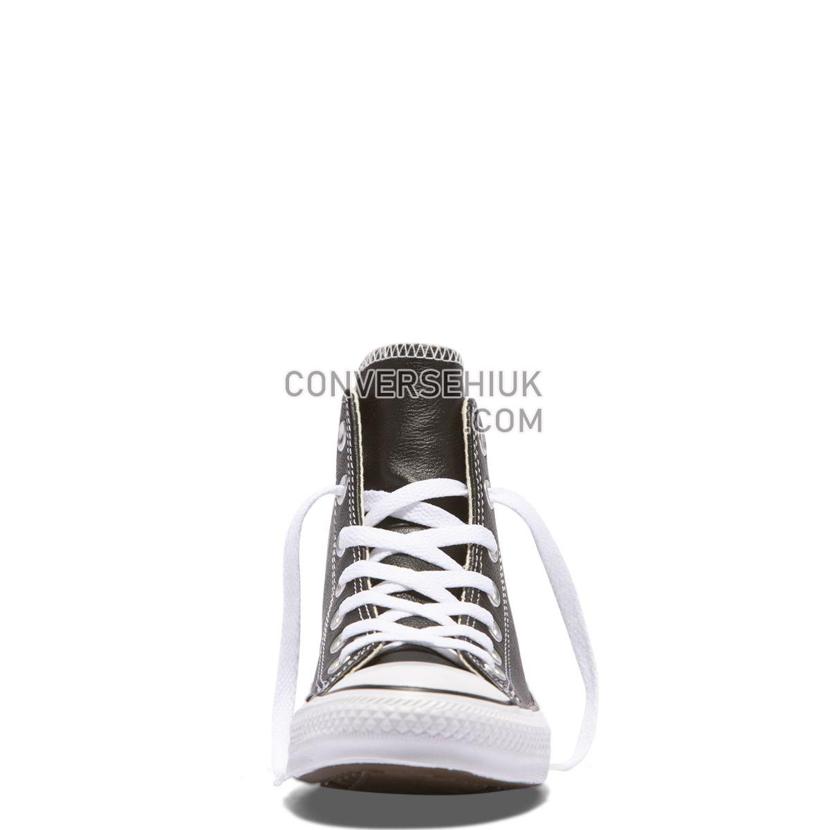 Converse Chuck Taylor All Star Leather High Top Black Black 132170 Shoes