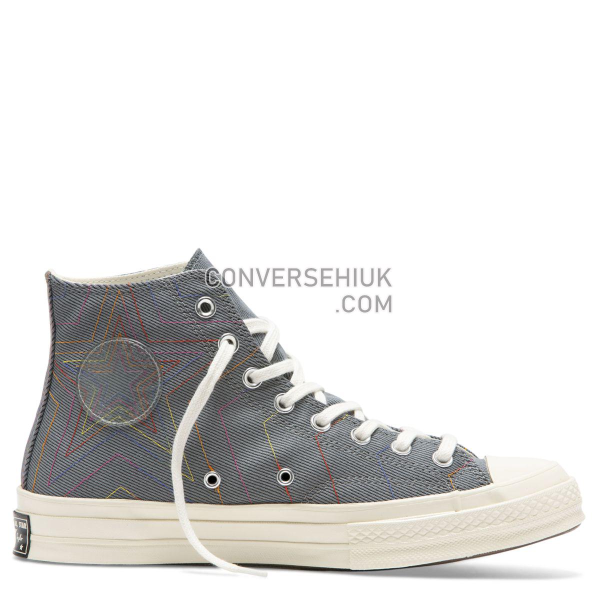 Converse Chuck Taylor All Star 70 Rainbow High Top Black Black/Cool Grey/Egret 164964 Shoes