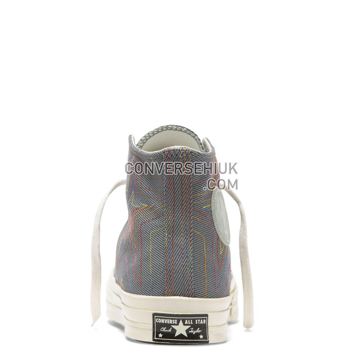 Converse Chuck Taylor All Star 70 Rainbow High Top Black Black/Cool Grey/Egret 164964 Shoes