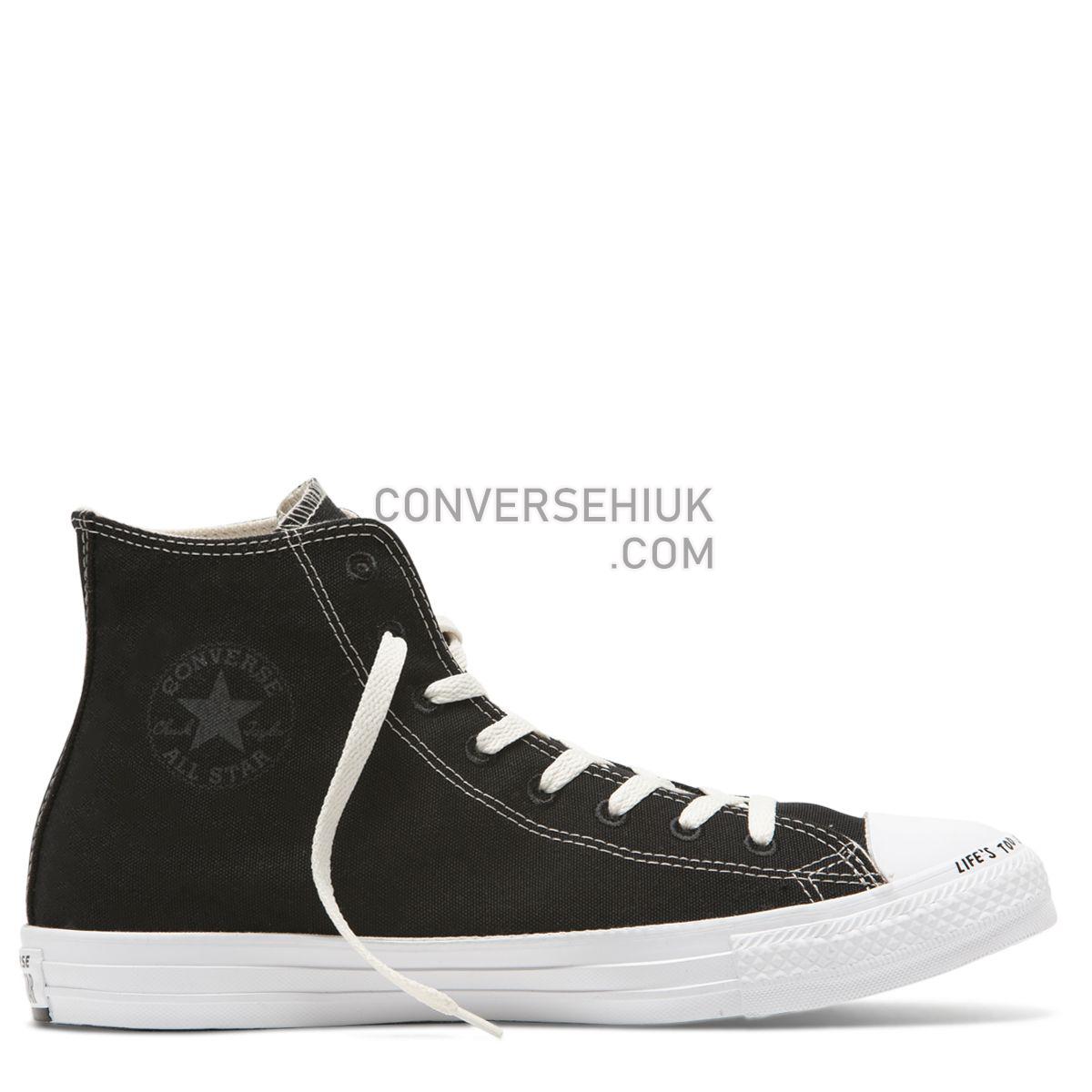 Converse Chuck Taylor All Star Renew Canvas High Top Black Black/Black/White 164919 Shoes