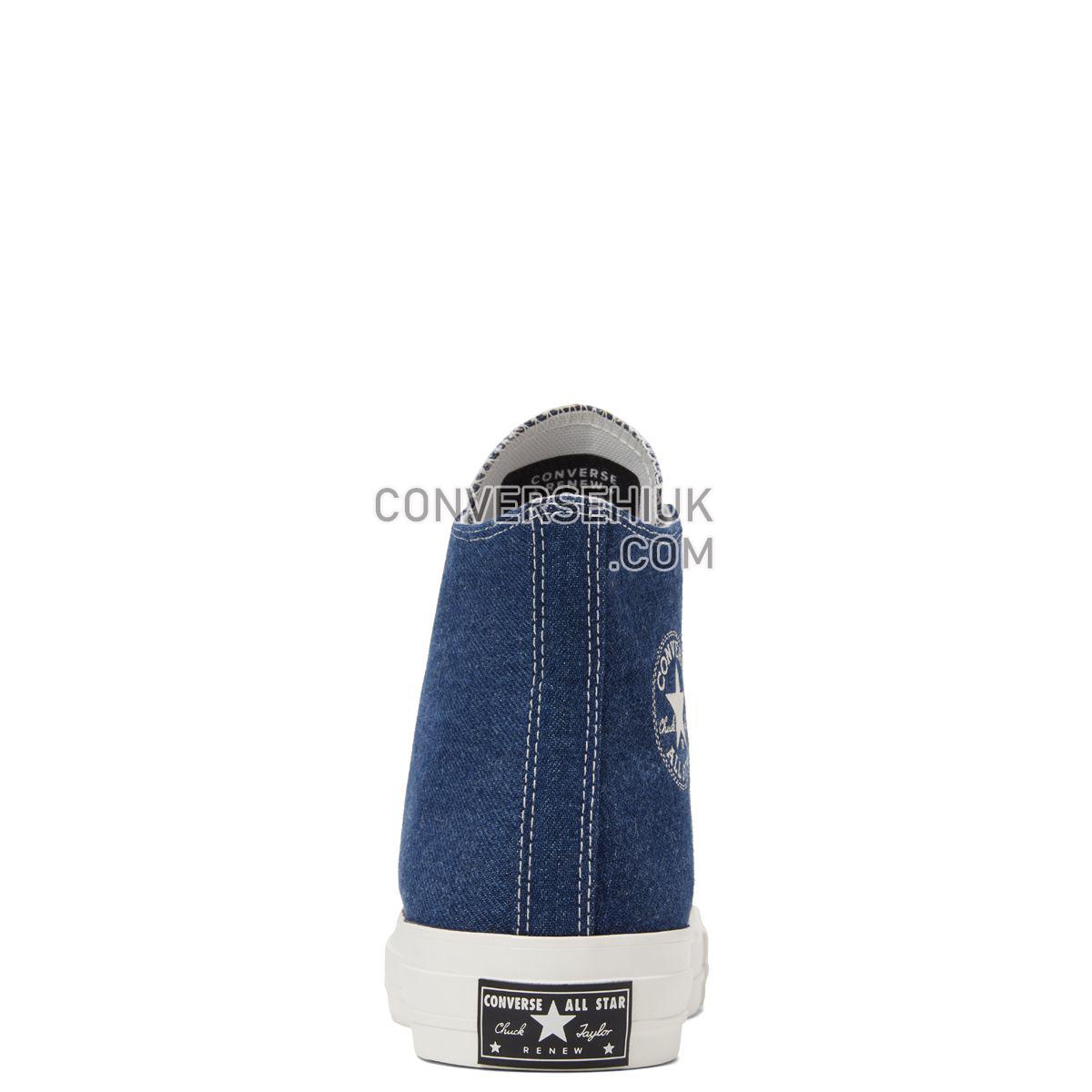 Converse Chuck Taylor All Star 70 Renew High Top Dark Denim Dark Denim/Egret/Egret 165647 Shoes