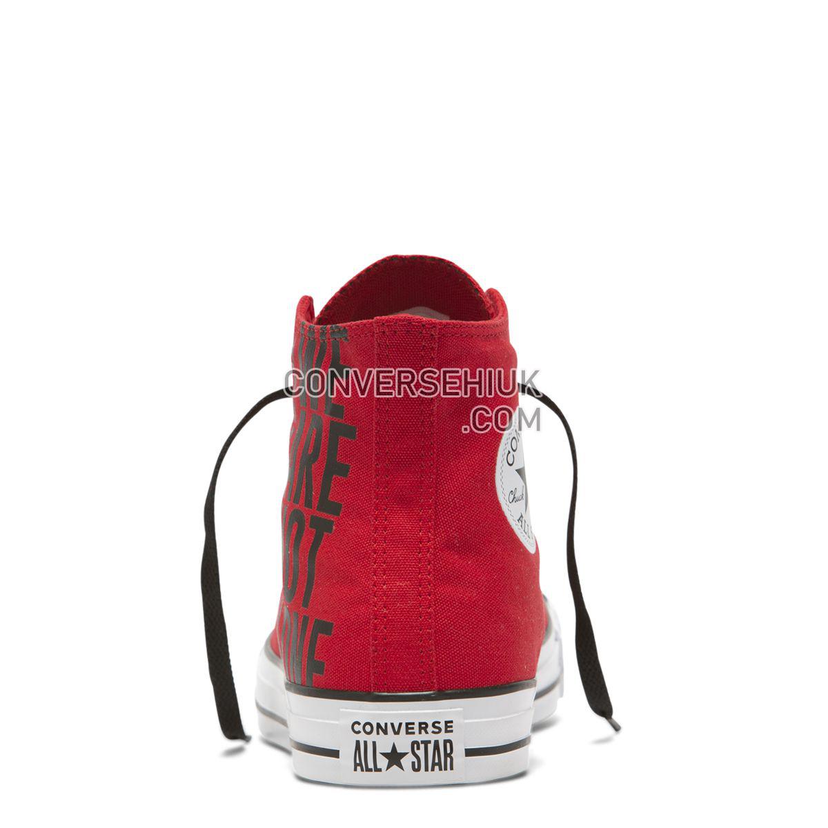 Converse Chuck Taylor All Star We Are Not Alone High Top Enamel Red Enamel Red/Black/White 165467 Shoes