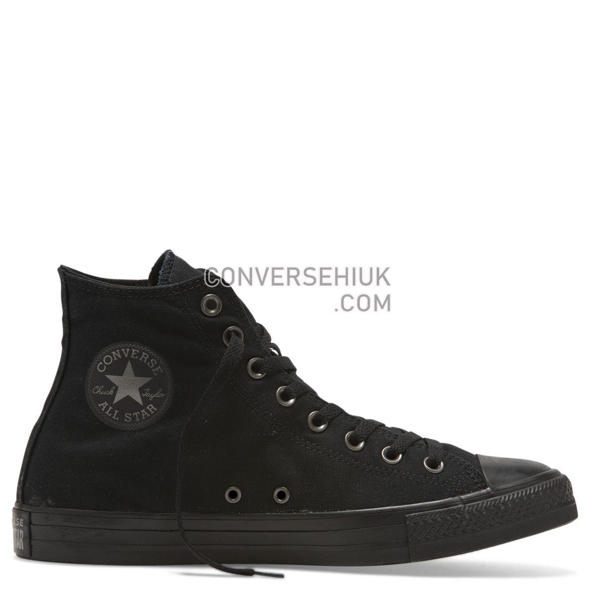 Converse Chuck Taylor All Star Wordmark High Top Black Black/Gunmetal/Black 165429 Shoes