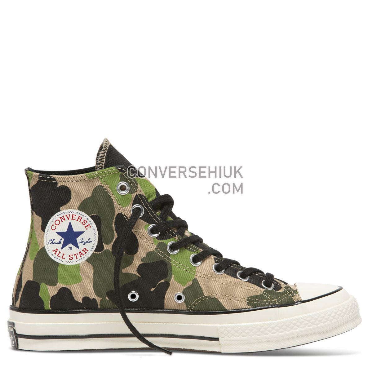 Converse Chuck Taylor All Star 70 Archive Print High Top Camo Candied Ginger/Piquant Green/Egret 163407 Shoes