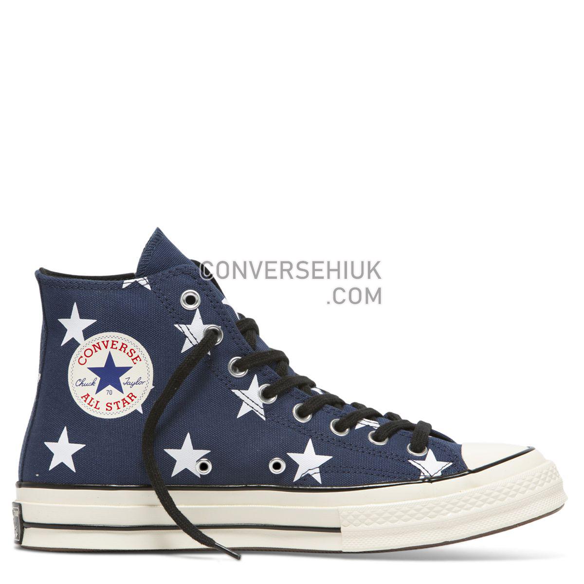 Converse Chuck Taylor All Star 70 Archive Print High Top Vintage Star Navy/White/Egret 163409 Shoes