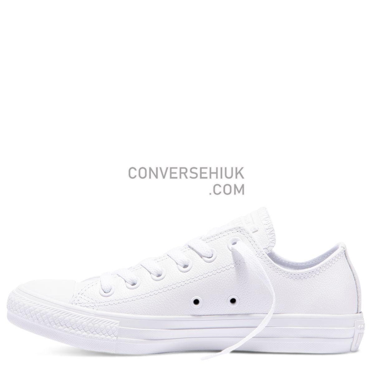 Converse Chuck Taylor All Star Mono Leather Low Top White White 136823 Shoes