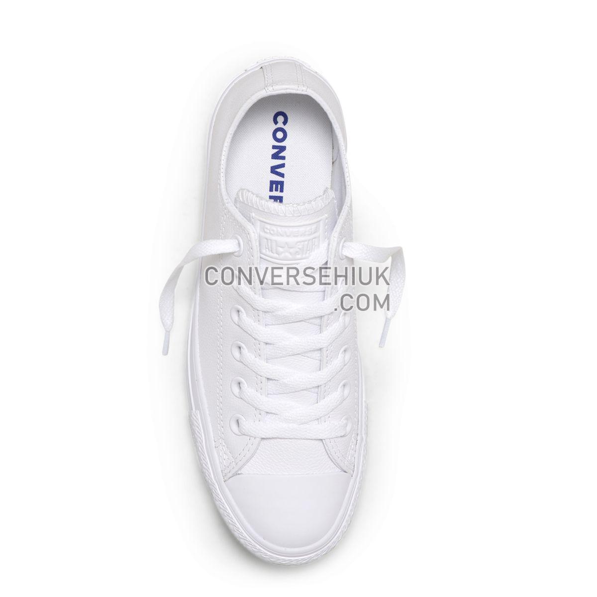 Converse Chuck Taylor All Star Mono Leather Low Top White White 136823 Shoes