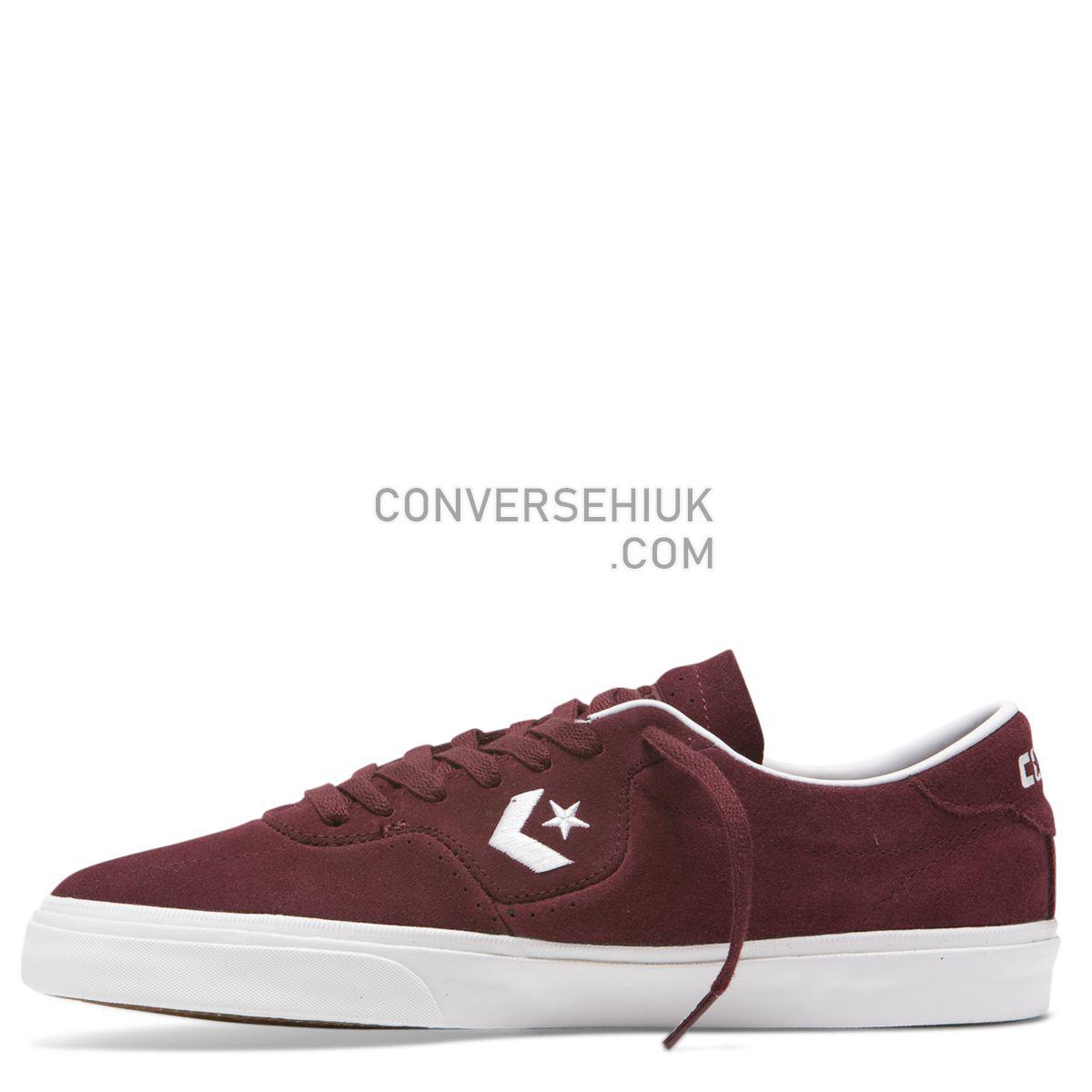 Converse CONS Louie Lopez Pro Classic Suede Low Top Dark Burgundy Dark Burgundy/White/Gum 165272 Shoes