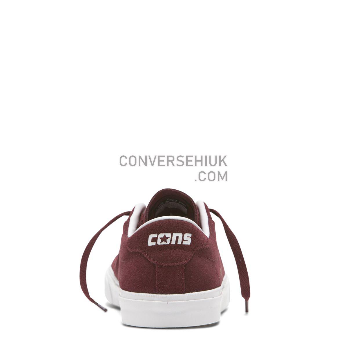 Converse CONS Louie Lopez Pro Classic Suede Low Top Dark Burgundy Dark Burgundy/White/Gum 165272 Shoes