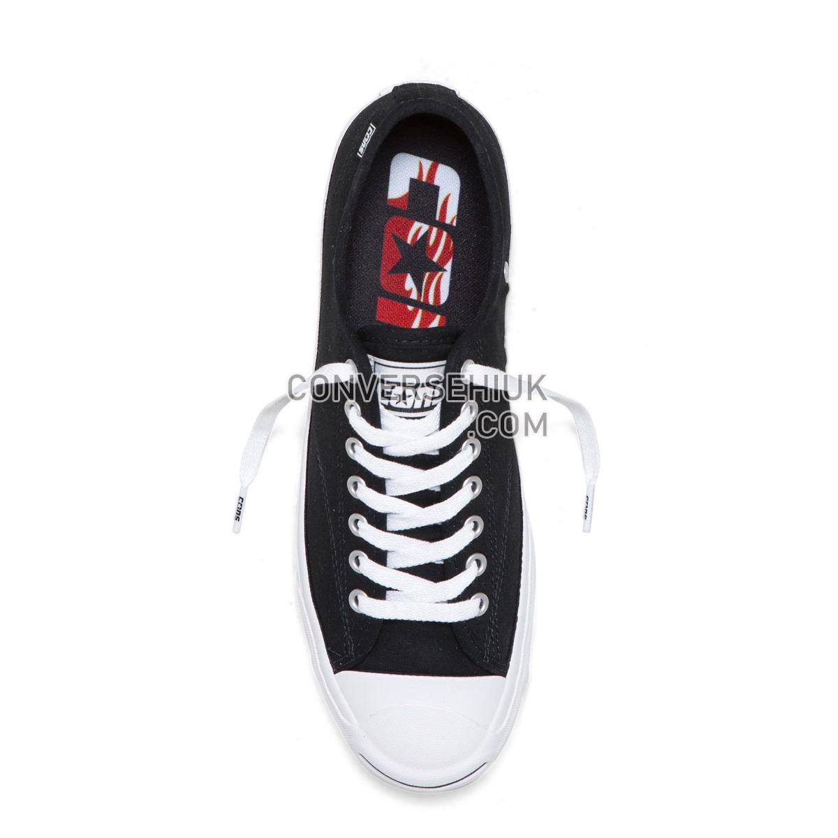 Converse CONS Jack Purcell Pro Archive Print Low Top Black Black/White/Black 165339 Shoes