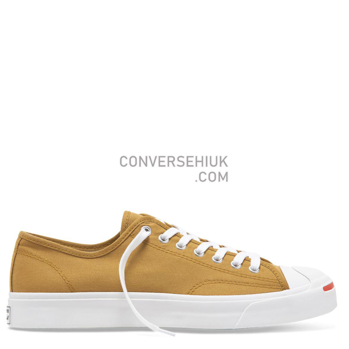 Converse Jack Purcell Twill Low Top Wheat Wheat/White/Habanero Red/Black 165036 Shoes