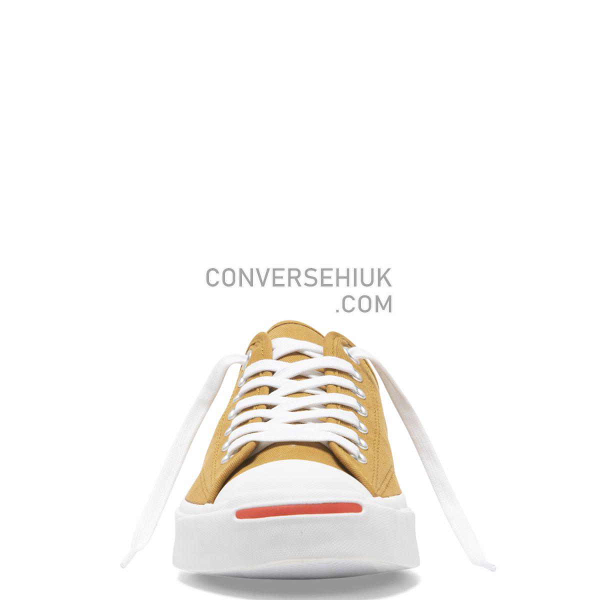 Converse Jack Purcell Twill Low Top Wheat Wheat/White/Habanero Red/Black 165036 Shoes