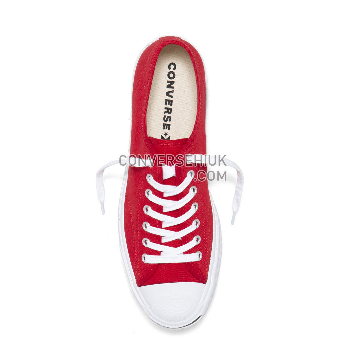 Converse Jack Purcell Twill Low Top Enamel Red Enamel Red/White/Black 165010 Shoes