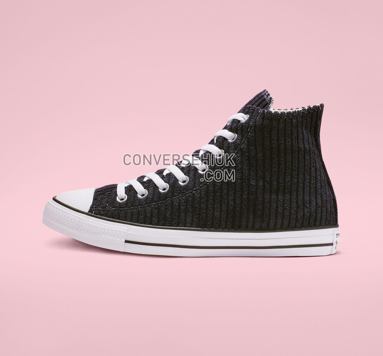 Converse Chuck Taylor All Star Wide Wale Cord High Top Dark Obsidian/White/Black 165146F Shoes