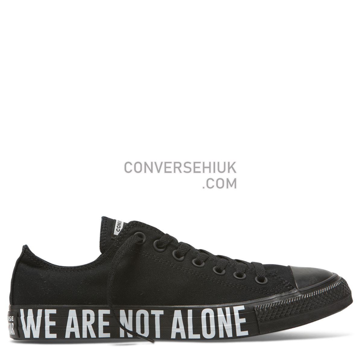 Converse Chuck Taylor All Star We Are Not Alone Low Top Black Black/White/Black 165382 Shoes