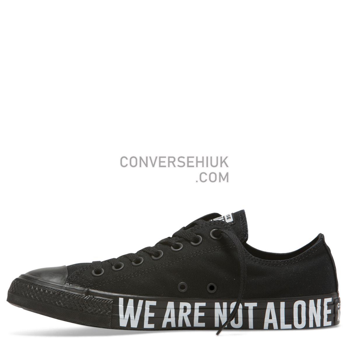 Converse Chuck Taylor All Star We Are Not Alone Low Top Black Black/White/Black 165382 Shoes