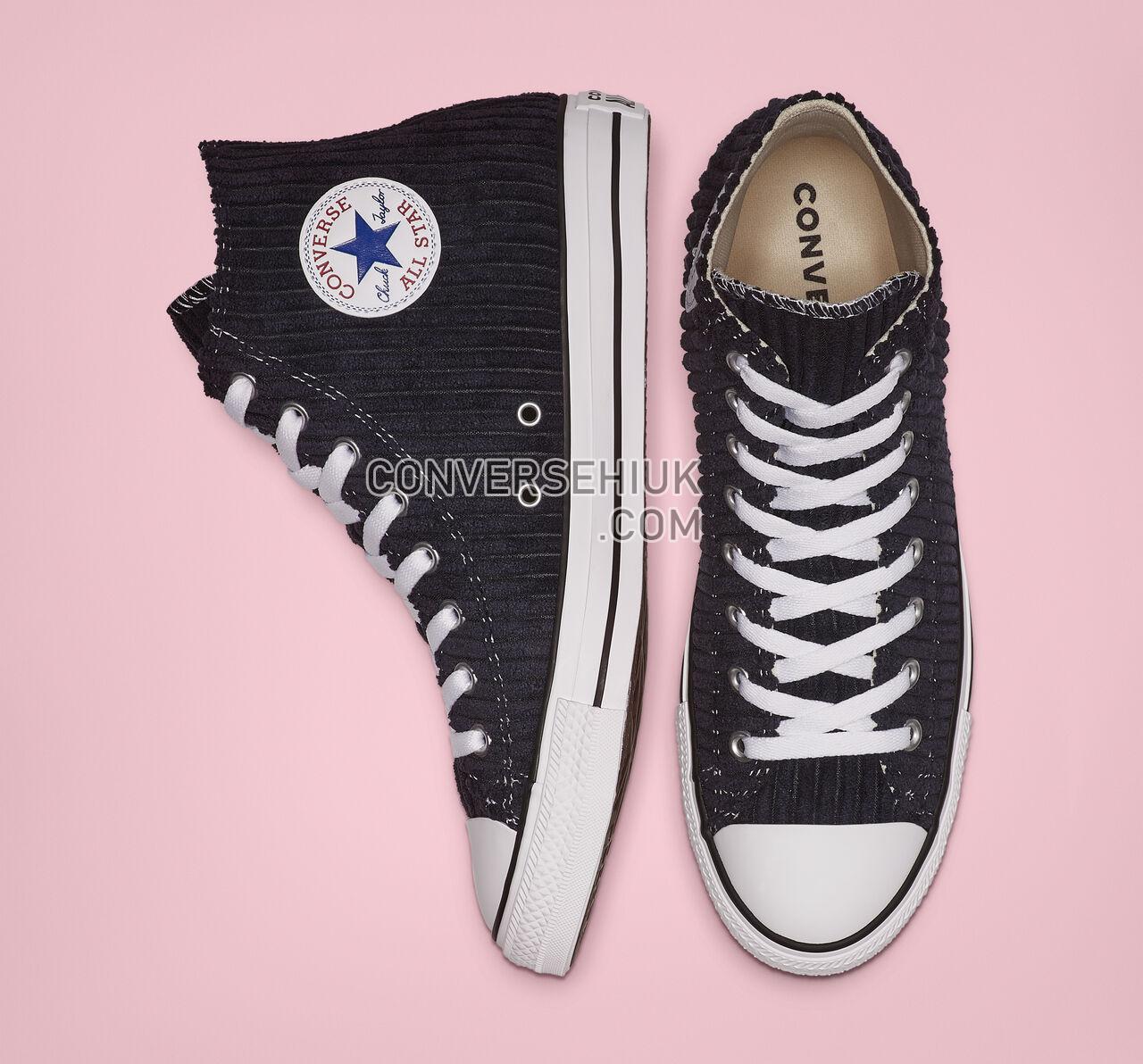 Converse Chuck Taylor All Star Wide Wale Cord High Top Dark Obsidian/White/Black 165146F Shoes