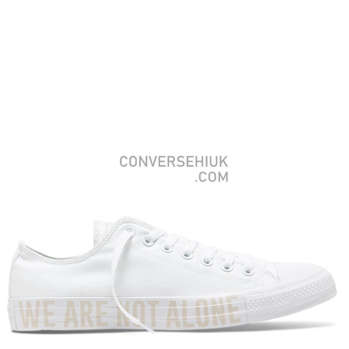 Converse Chuck Taylor All Star We Are Not Alone Low Top White White/Pale Putty/White 165384 Shoes