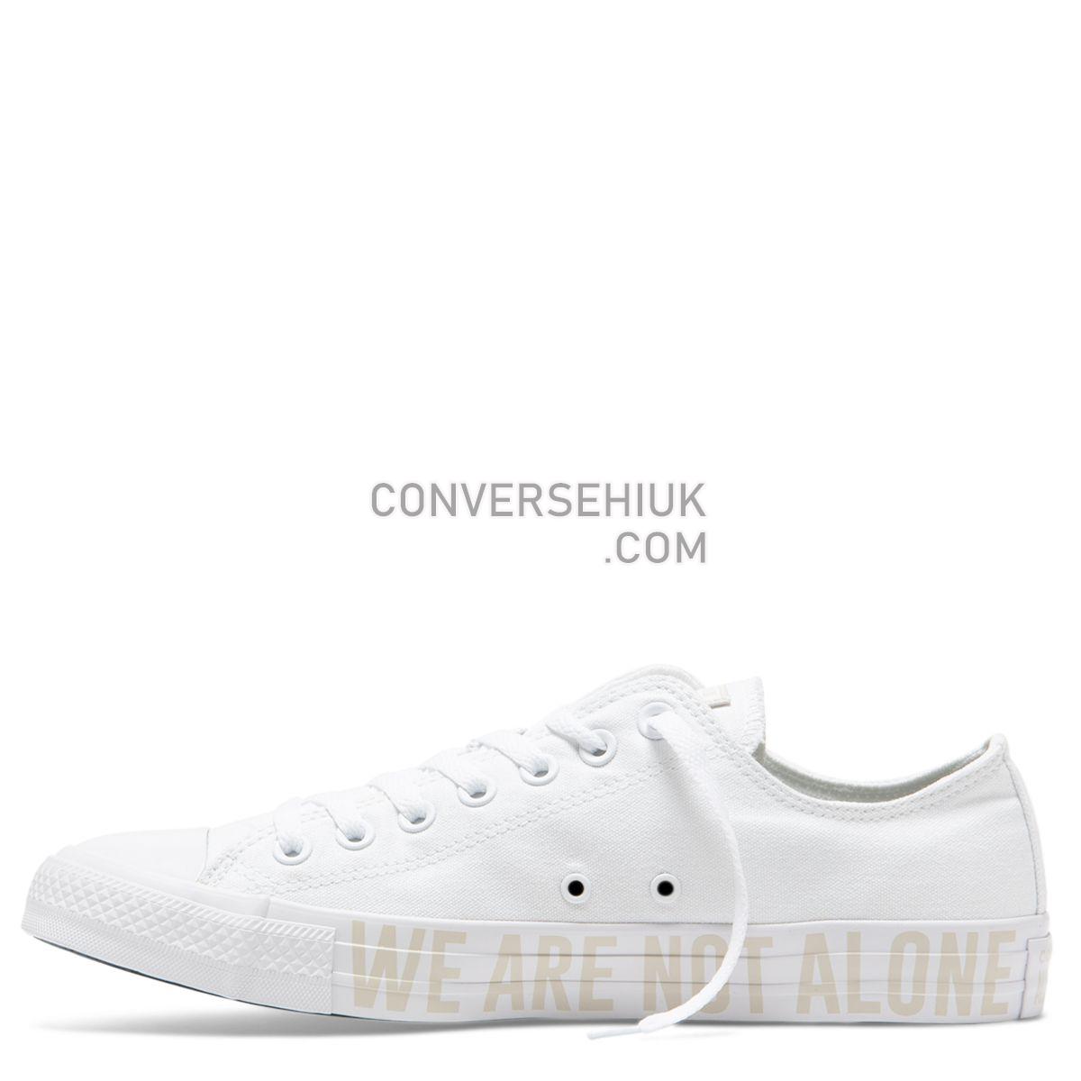 Converse Chuck Taylor All Star We Are Not Alone Low Top White White/Pale Putty/White 165384 Shoes