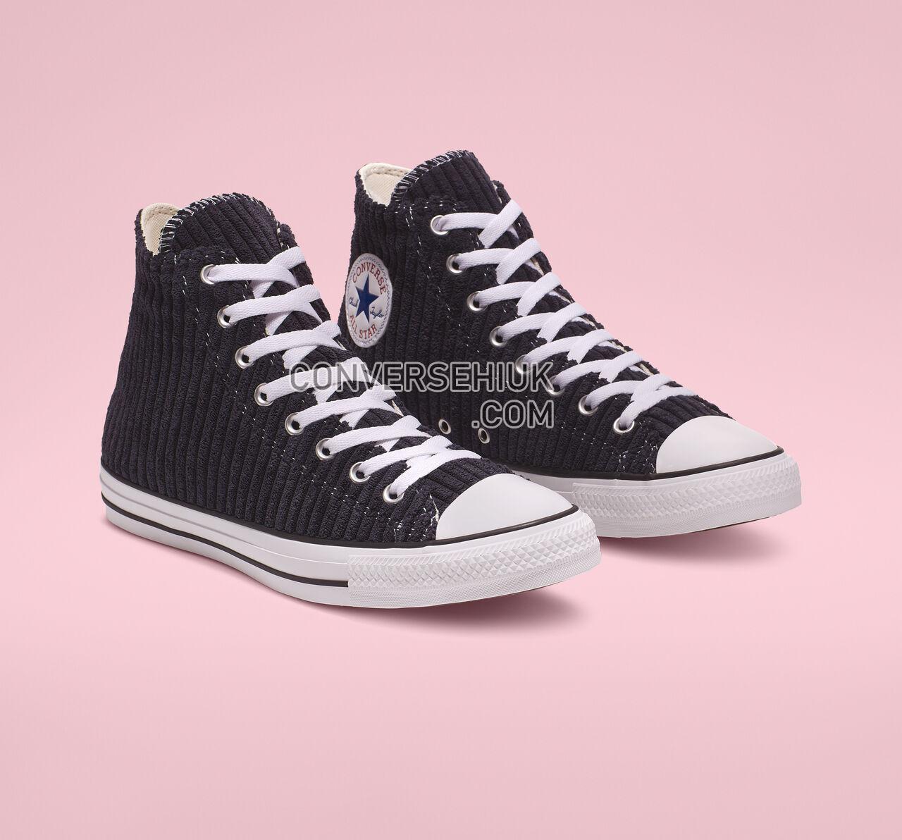 Converse Chuck Taylor All Star Wide Wale Cord High Top Dark Obsidian/White/Black 165146F Shoes