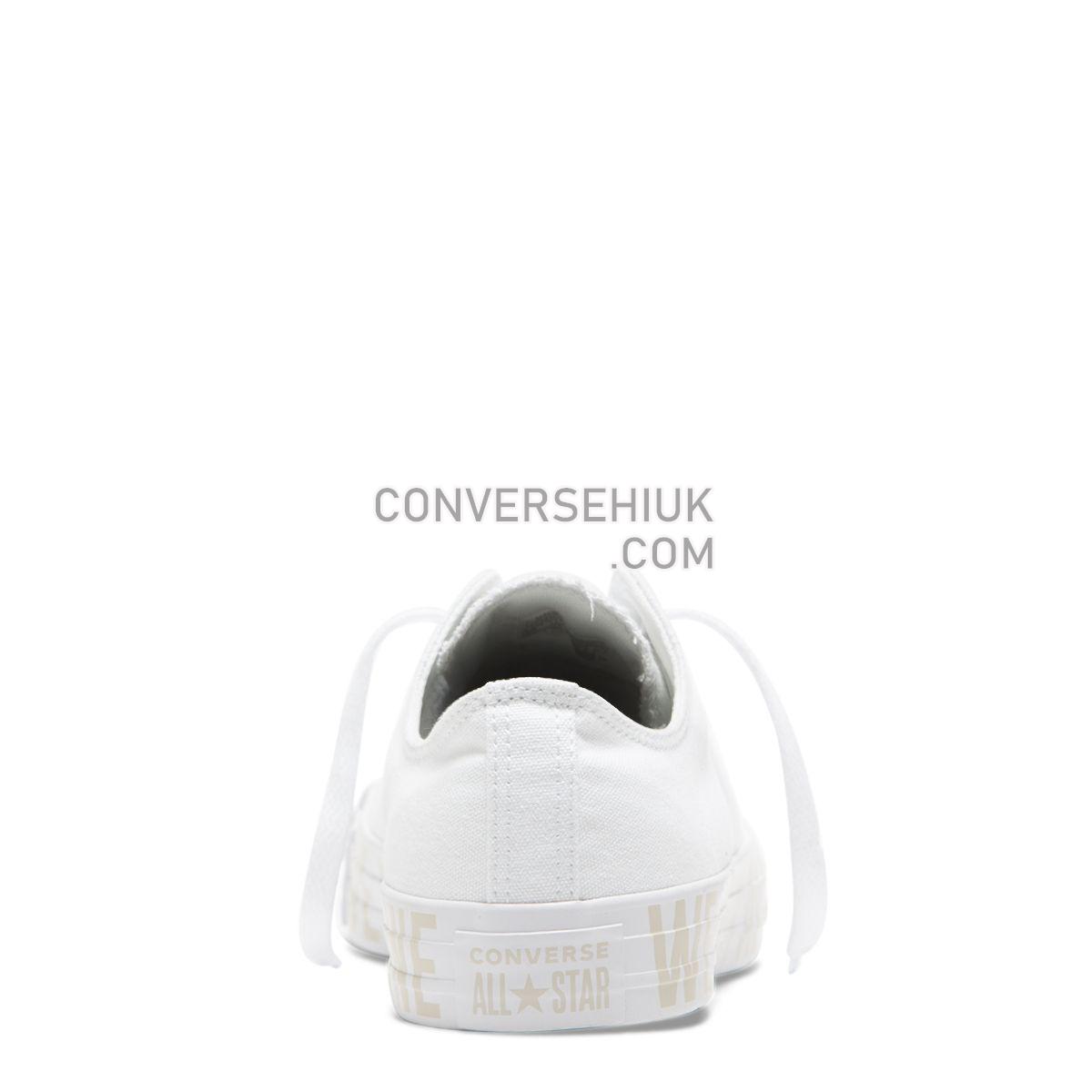 Converse Chuck Taylor All Star We Are Not Alone Low Top White White/Pale Putty/White 165384 Shoes