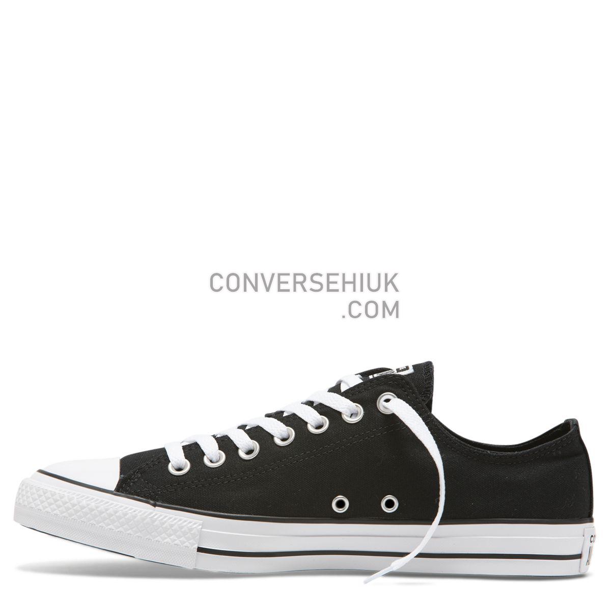 Converse Chuck Taylor All Star Wordmark Low Top Black Black/Enamel Red/White 165430 Shoes