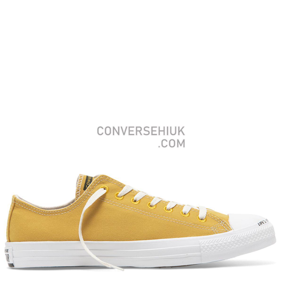 Converse Chuck Taylor All Star Renew Canvas Low Top Gold Dart Gold Dart/Black/White 164920 Shoes