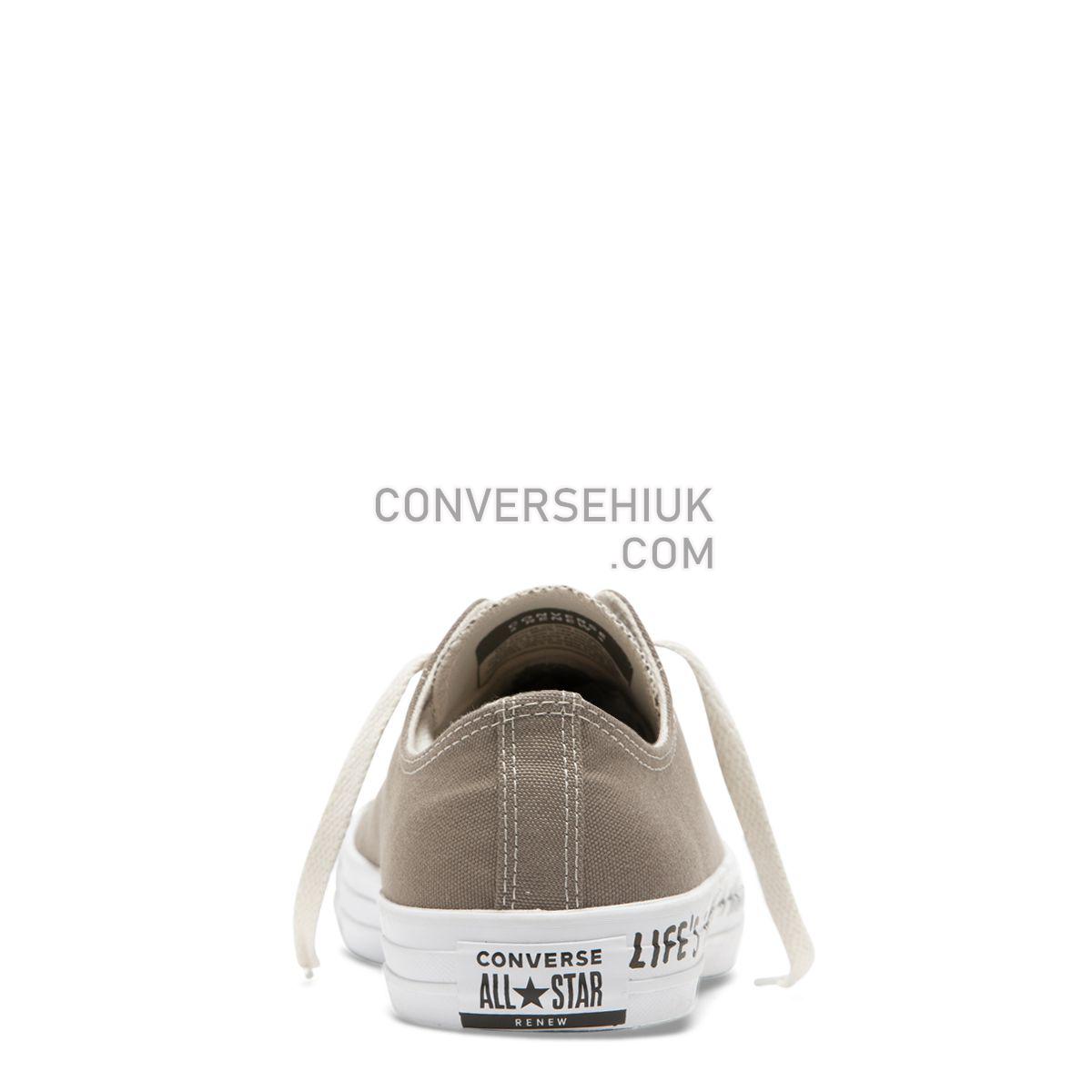 Converse Chuck Taylor All Star Renew Canvas Low Top Mason Taupe Mason Taupe/Black/White 164921 Shoes