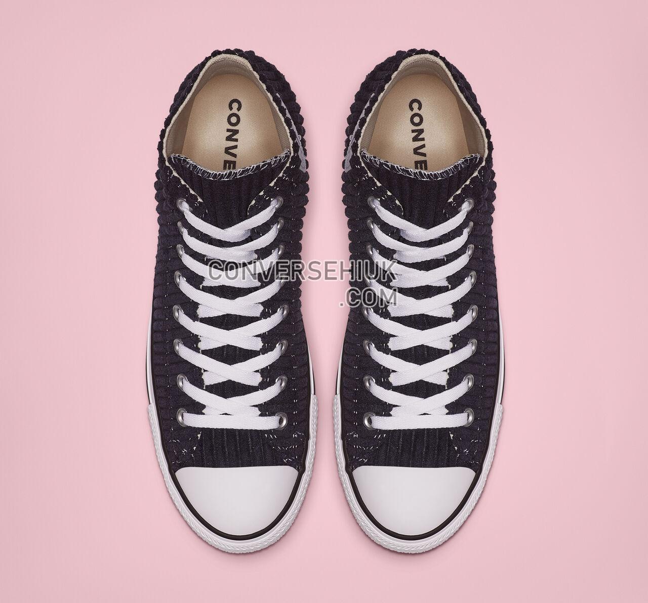 Converse Chuck Taylor All Star Wide Wale Cord High Top Dark Obsidian/White/Black 165146F Shoes