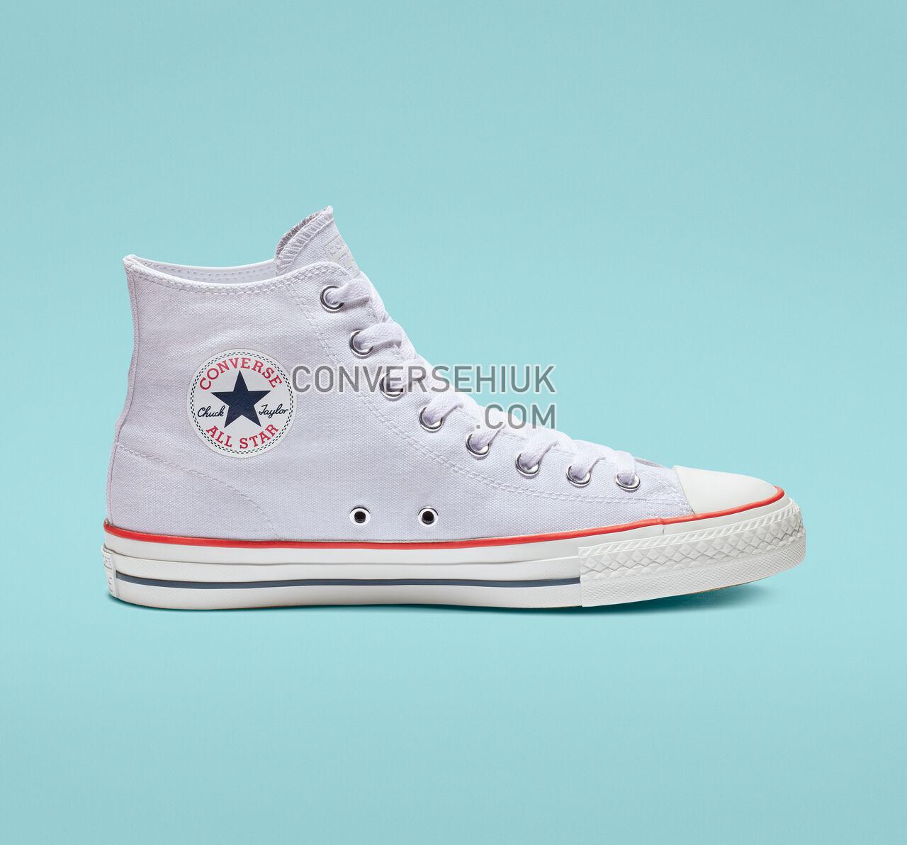 Converse CTAS Pro High Top White/Red/Insignia Blue 159698C Shoes