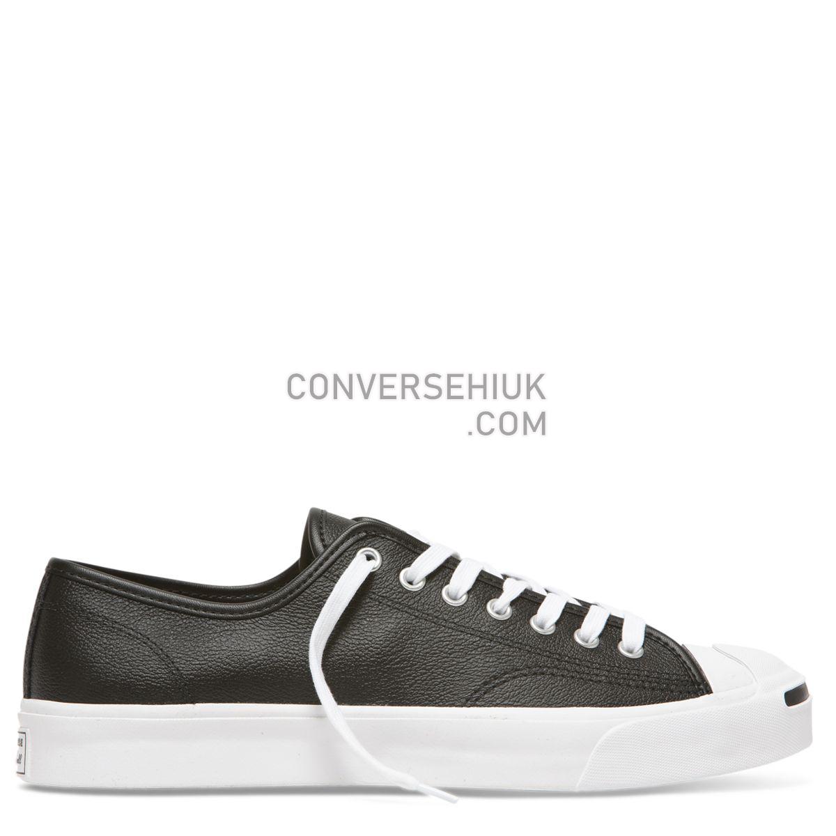 Converse Jack Purcell Foundational Leather Low Top Black Black/White/White 164224 Shoes