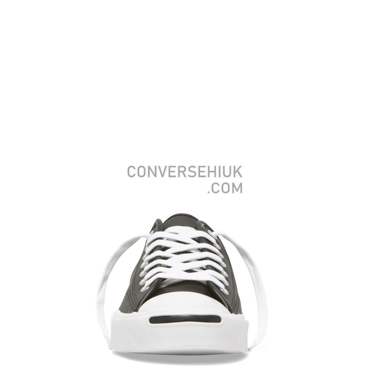 Converse Jack Purcell Foundational Leather Low Top Black Black/White/White 164224 Shoes