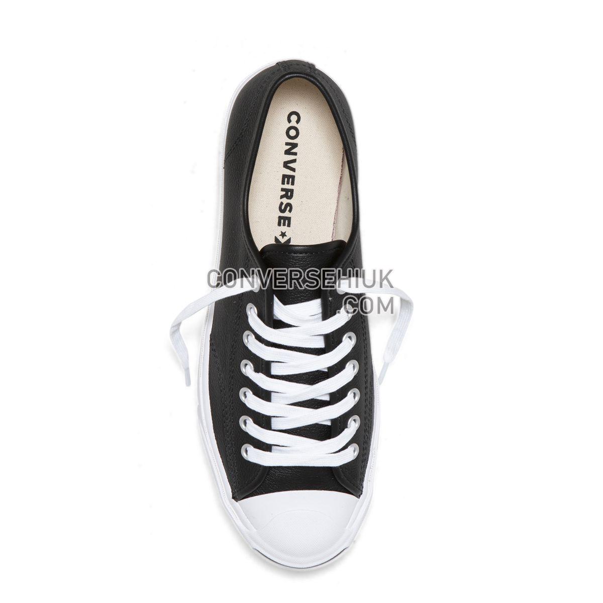 Converse Jack Purcell Foundational Leather Low Top Black Black/White/White 164224 Shoes