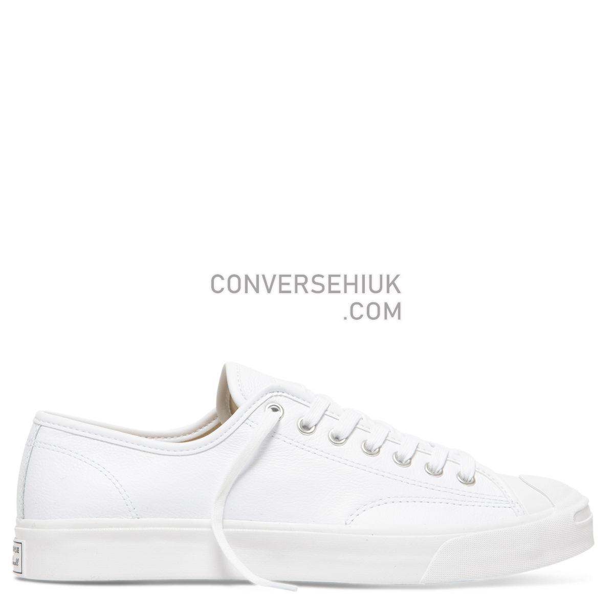 Converse Jack Purcell Foundational Leather Low Top White Mono White/White/White 164225 Shoes