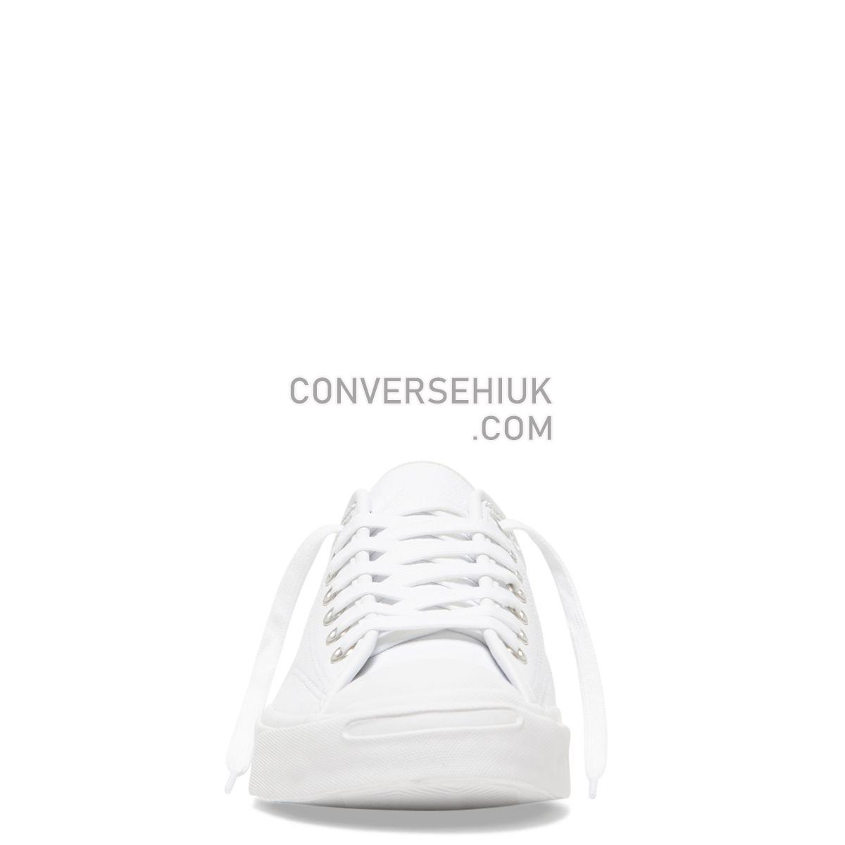 Converse Jack Purcell Foundational Leather Low Top White Mono White/White/White 164225 Shoes