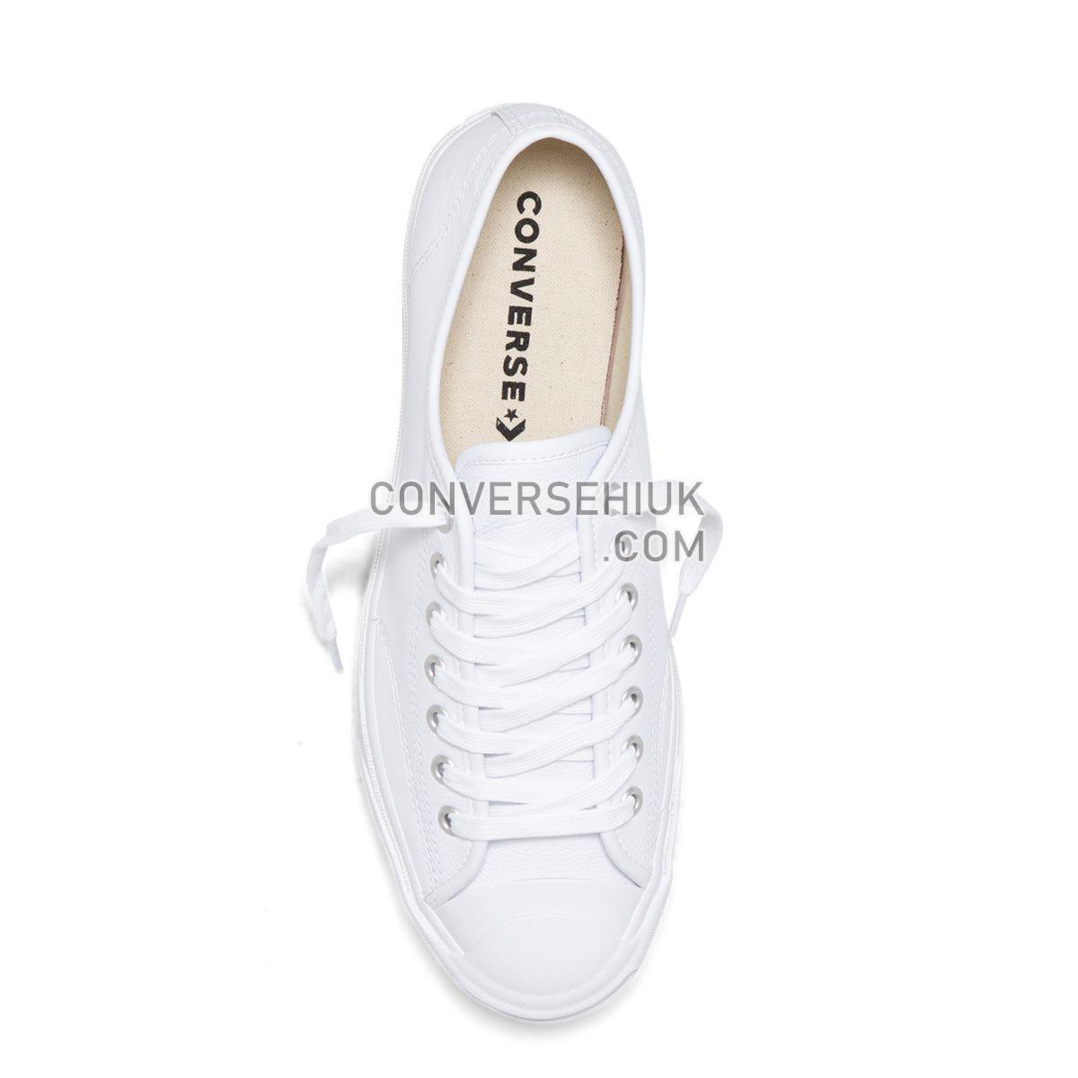 Converse Jack Purcell Foundational Leather Low Top White Mono White/White/White 164225 Shoes