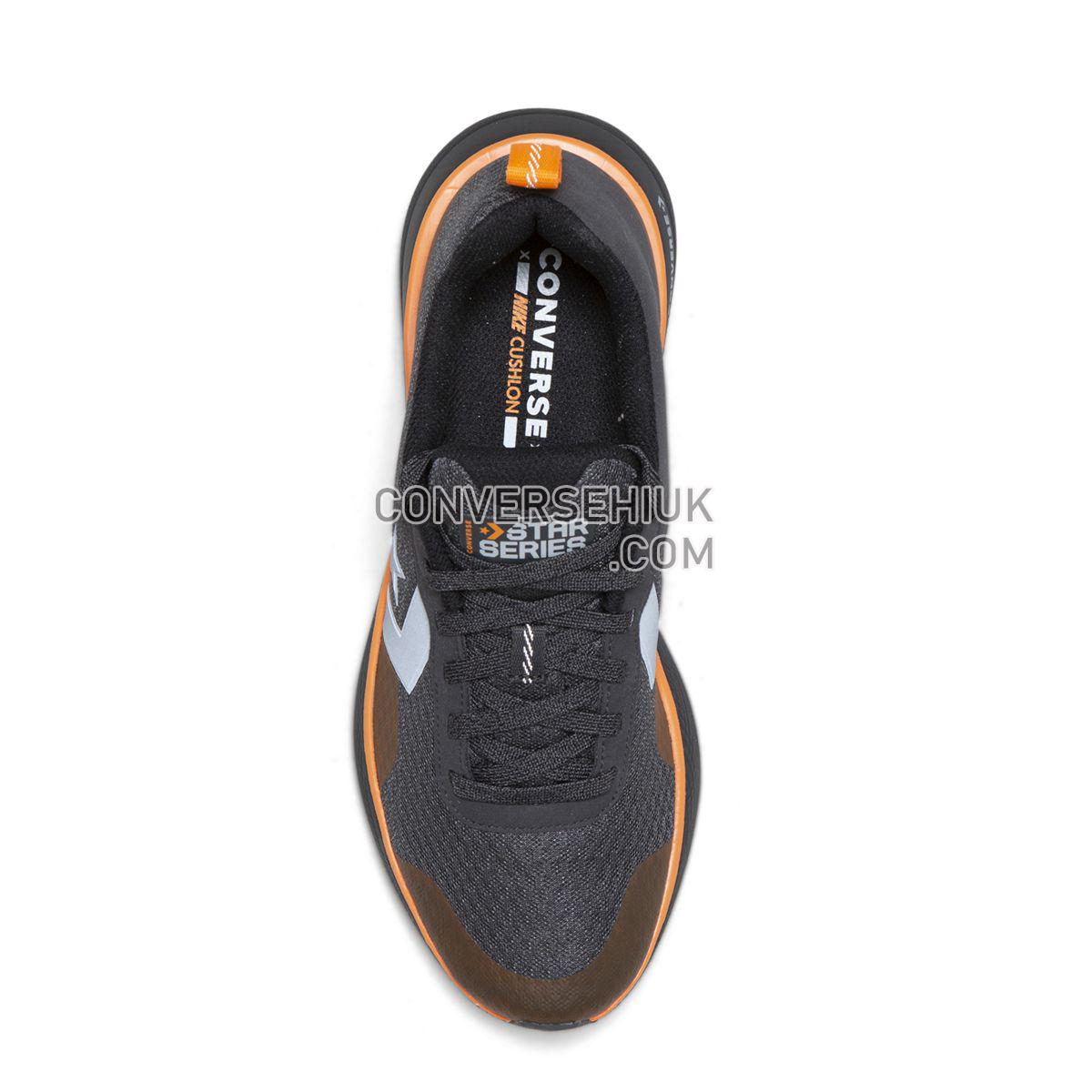 Converse X Tinker Hatfield Star Series RN Low Top Black Almost Black/Bold Mandarin 165594 Shoes