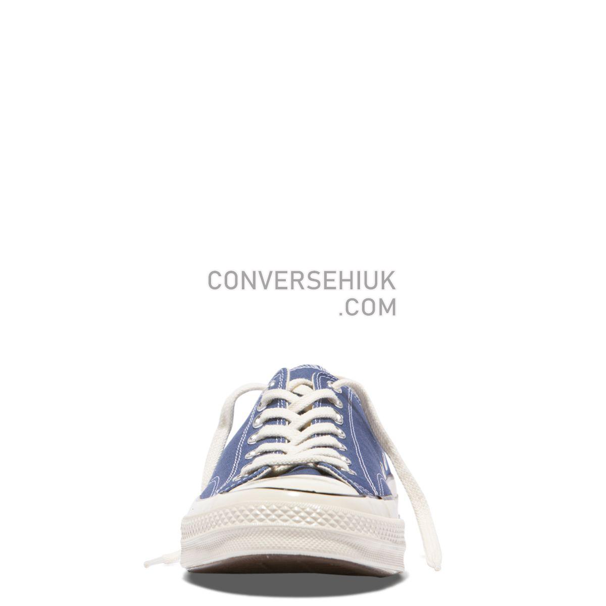 Converse Chuck Taylor All Star 70 Vintage Canvas Low Top True Navy Obsidian/Black/Egret 162064 Shoes