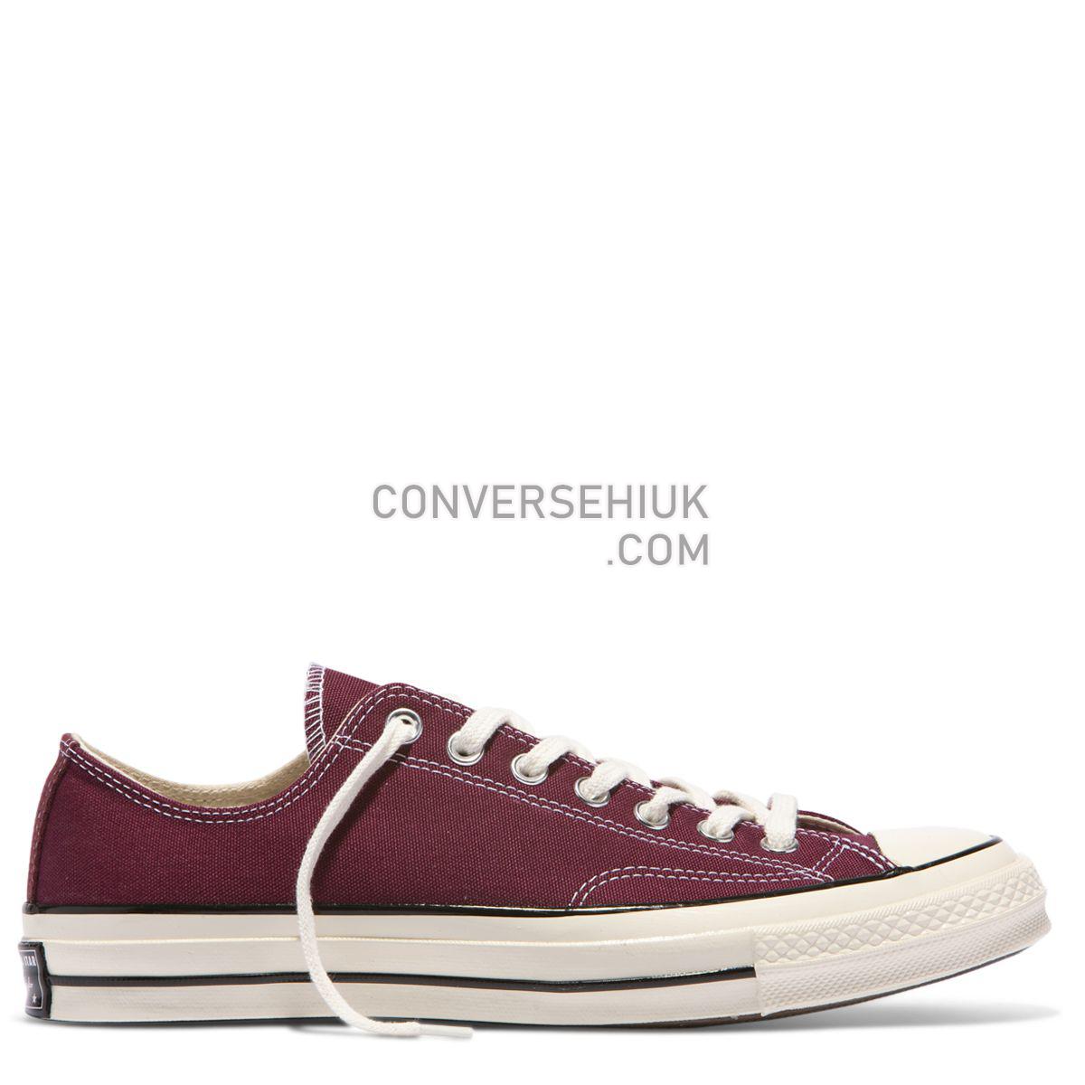 Converse Chuck Taylor All Star 70 Vintage Canvas Low Top Dark Burgundy Dark Burgundy/Black/Egret 162059 Shoes