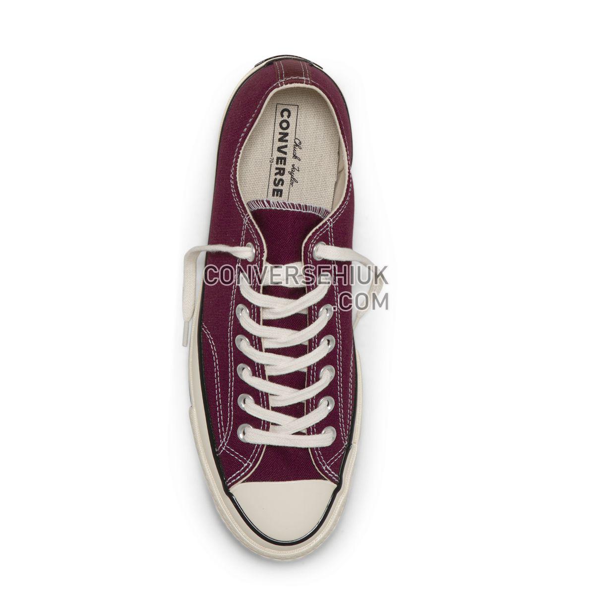 Converse Chuck Taylor All Star 70 Vintage Canvas Low Top Dark Burgundy Dark Burgundy/Black/Egret 162059 Shoes