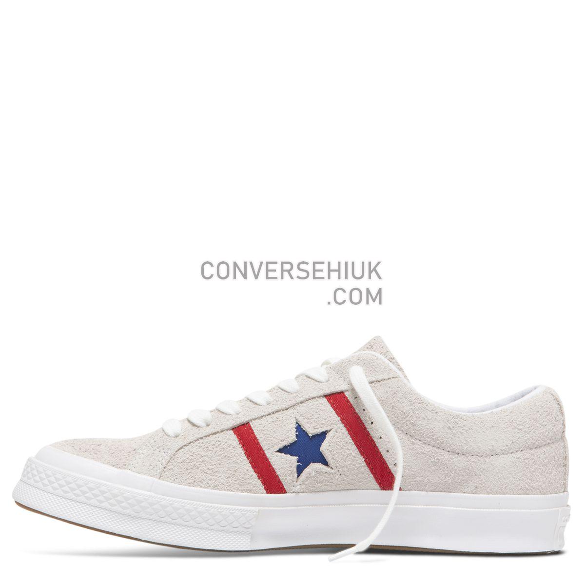 Converse One Star Academy Low Top White White/Enamel Red/Blue 164390 Shoes