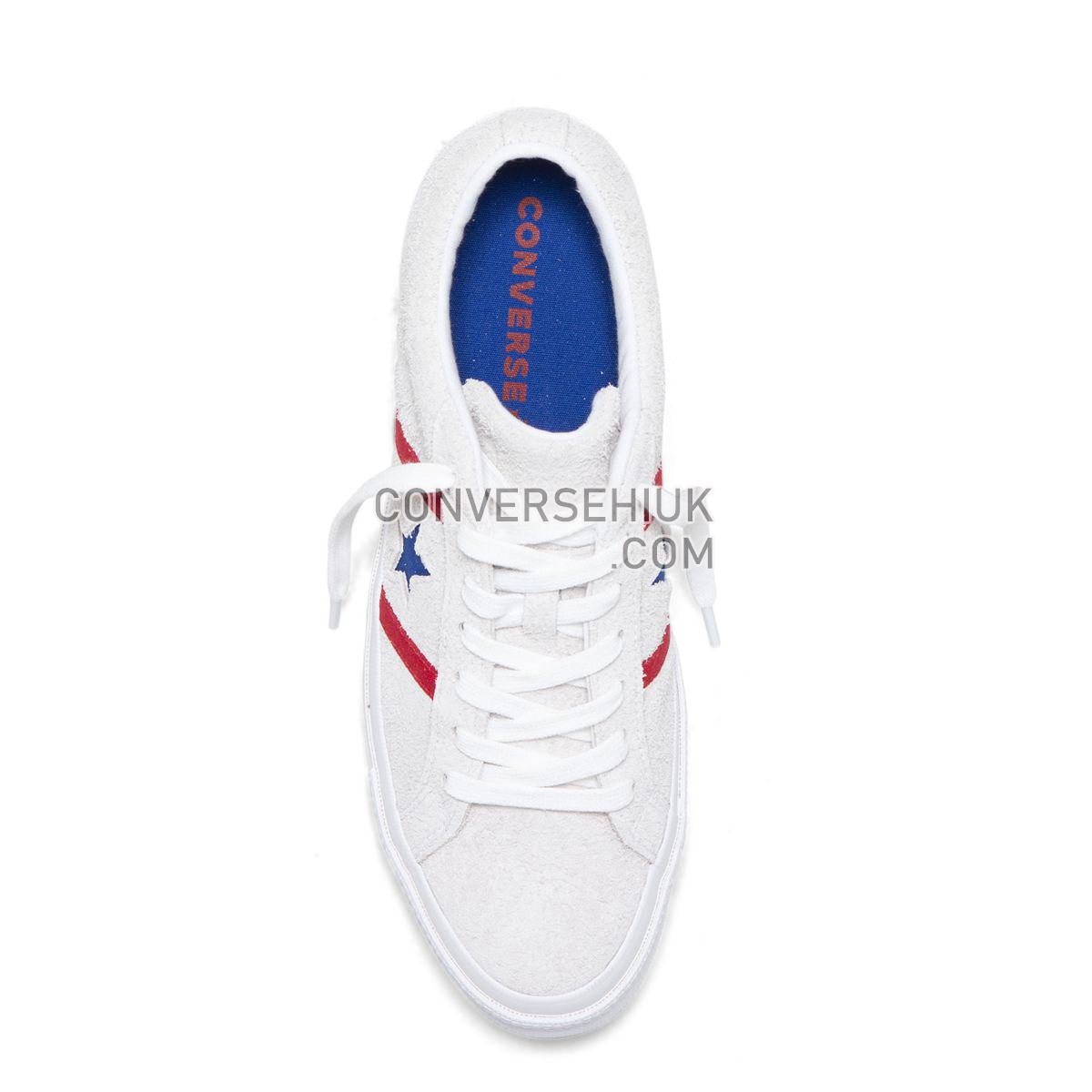 Converse One Star Academy Low Top White White/Enamel Red/Blue 164390 Shoes