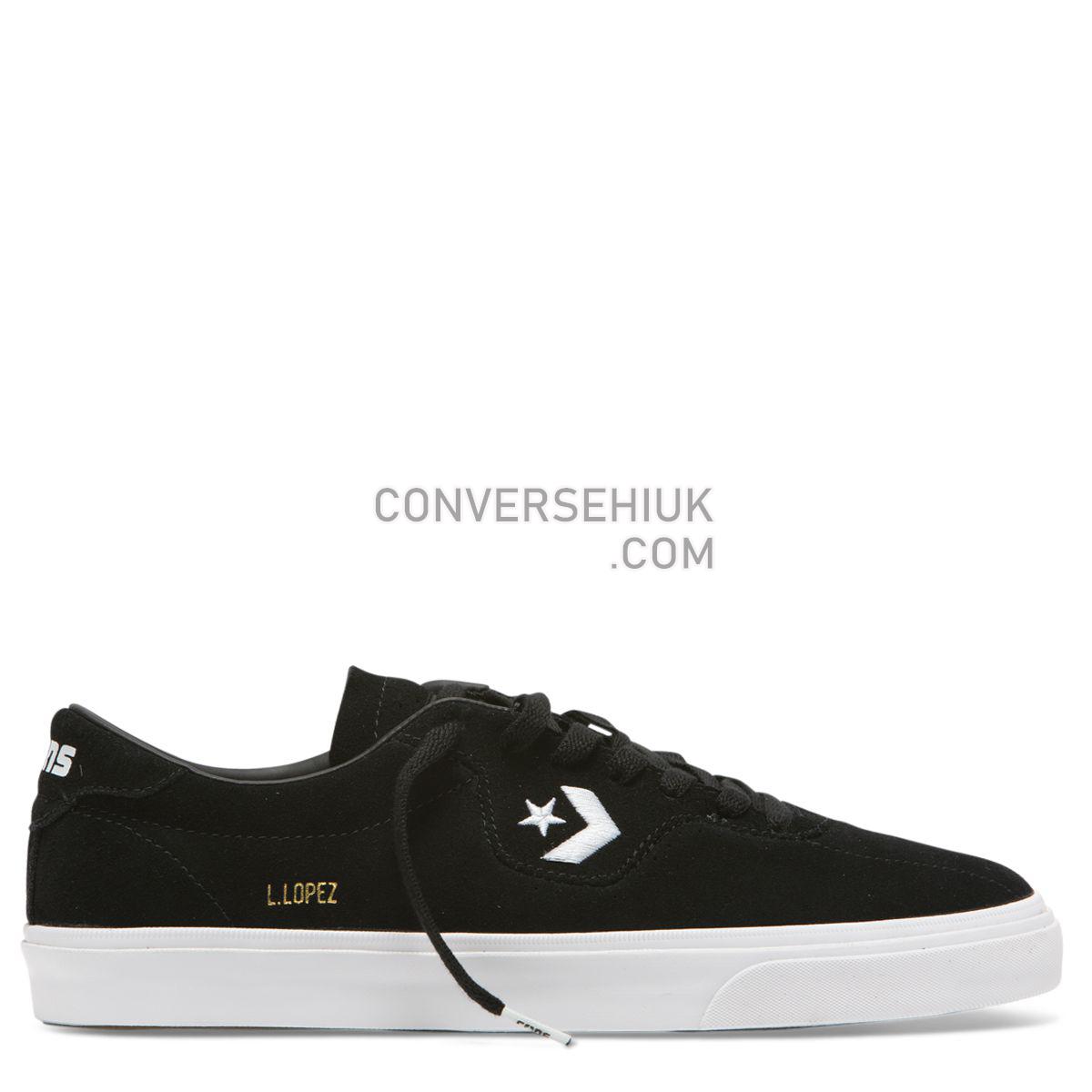 Converse CONS Louie Lopez Pro Low Top Black Black/Black/White 163261 Shoes