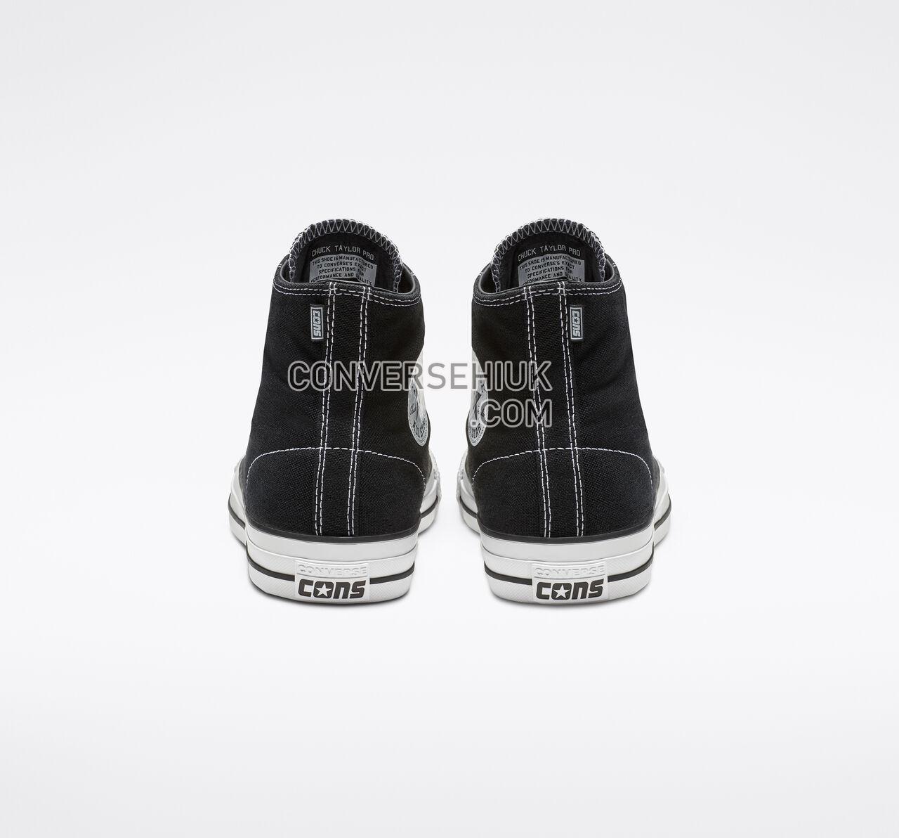 Converse CTAS Pro High Top Black/Black/White 159575C Shoes