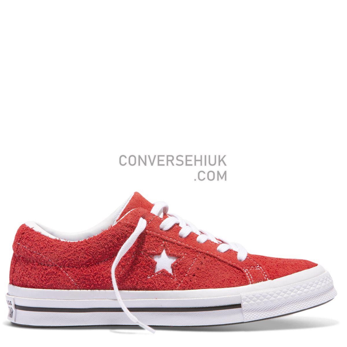 Converse One Star Premium Suede Low Top Red Red/White 158434 Shoes